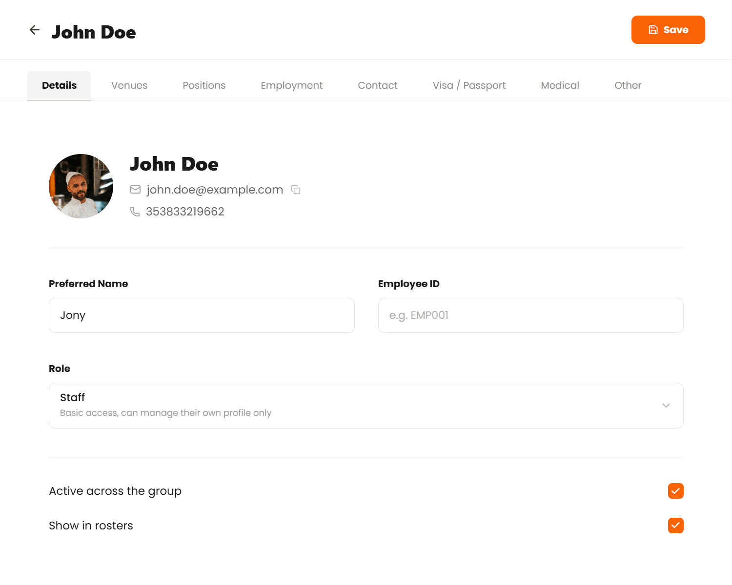 Boss It restaurant staff management software Boss It restaurant staff management software